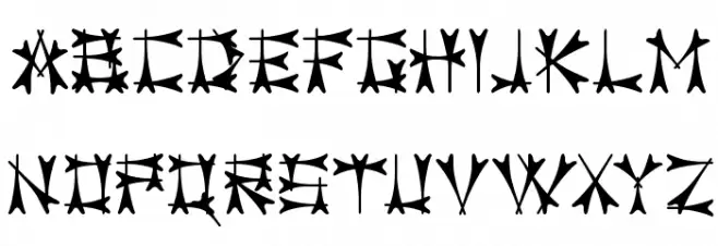 Carbolith Schriftart Groß