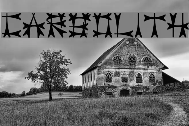 Carbolith Schriftart examples