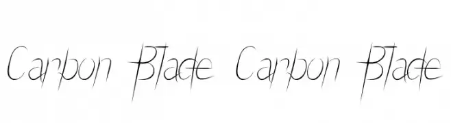 Carbon Blade Carbon Blade  font caratteri gratis