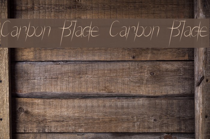 Carbon Blade Carbon Blade Font examples