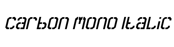 Carbon Mono Italic Polices