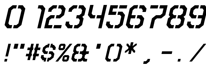 Carbon Mono Italic Font OTHER CHARS