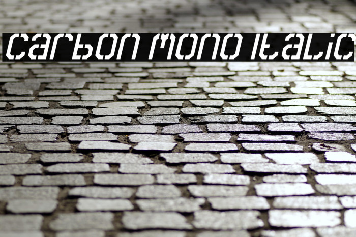 Carbon Mono Italic Example 1