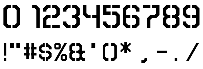 Carbon Mono Font OTHER CHARS