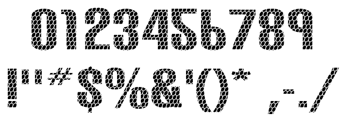 Carbon Phyber Font Alte caractere