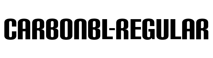 CarbonBl-Regular  font caratteri gratis
