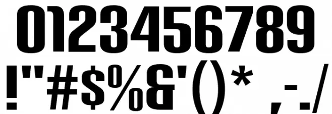 CarbonBl-Regular Font OTHER CHARS