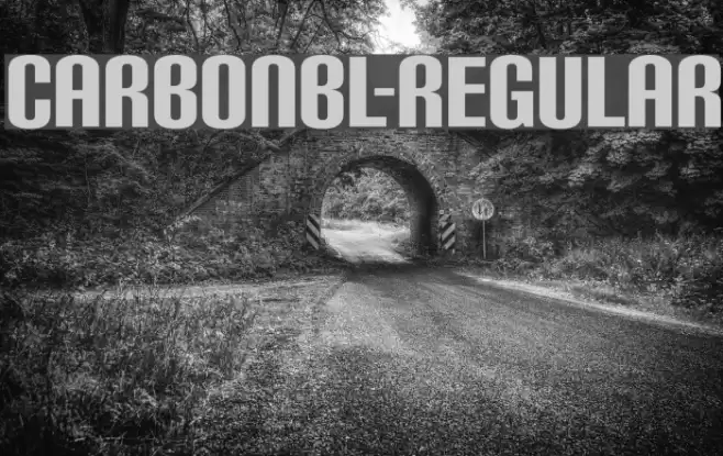CarbonBl-Regular Font examples