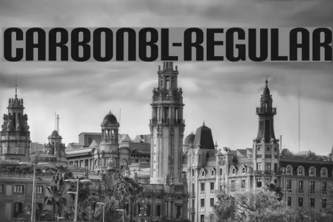 CarbonBl-Regular Font examples