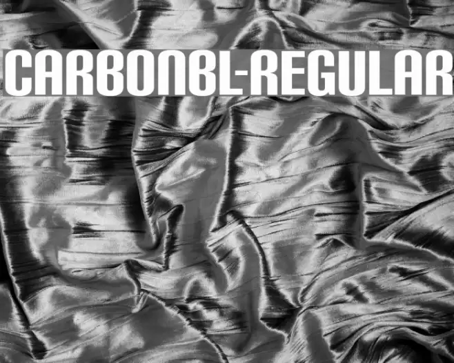 CarbonBl-Regular Font examples