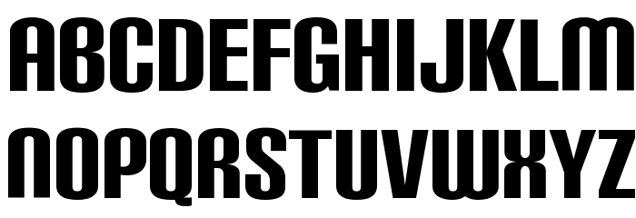 CarbonBl-Regular Font LOWERCASE
