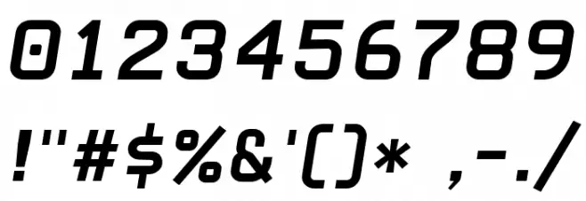 CarbonBold Italic W00 Regular Font OTHER CHARS