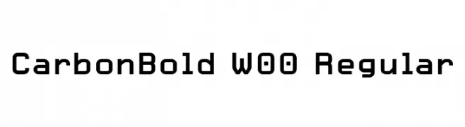 CarbonBold W00 Regular  لخطوط تنزيل