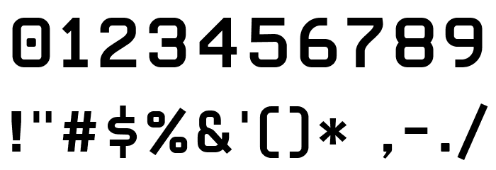 CarbonBold W00 Regular Font OTHER CHARS