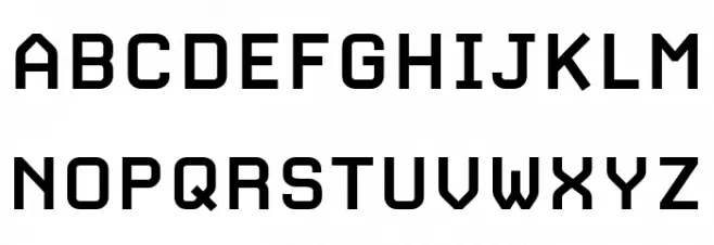 CarbonBold W00 Regular フォント 大文字