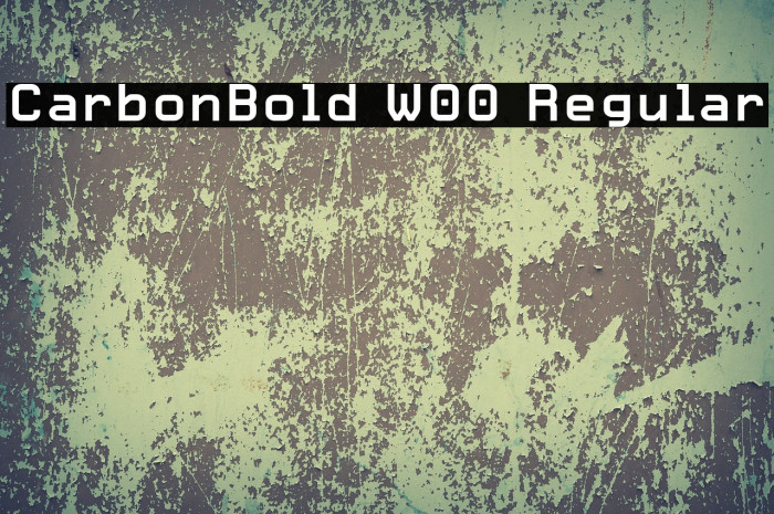 CarbonBold W00 Regular Font examples