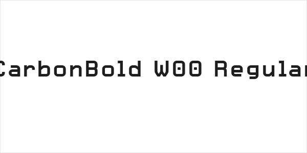 CarbonBold W00 Regular Logo