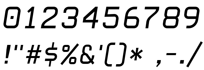 CarbonRegular Italic W00 Rg Шрифта ДРУГИЕ символов