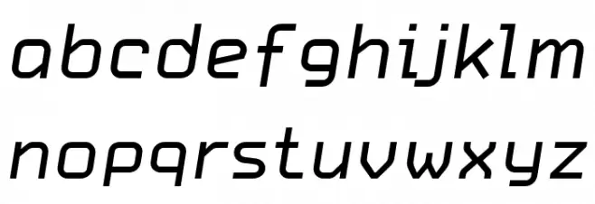 CarbonRegular Italic W00 Rg फ़ॉन्ट लोअरकेस