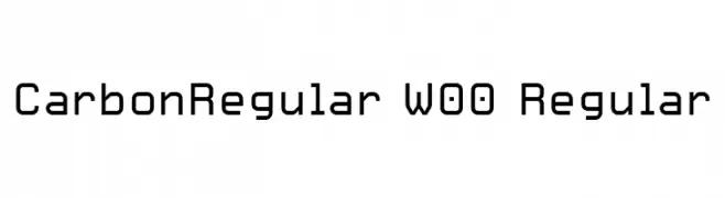 CarbonRegular W00 Regular  Frei Schriftart Herunterladen