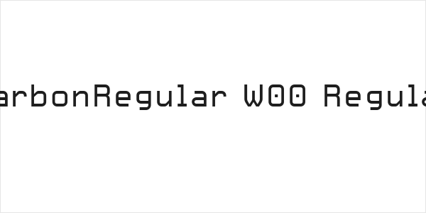 CarbonRegular W00 Regular Logo