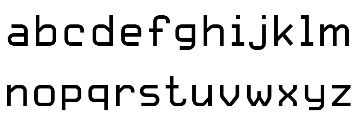 CarbonRegular W00 Regular Font LOWERCASE