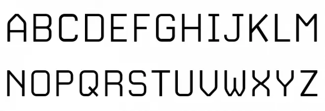 CarbonThin W00 Regular 字体 大写