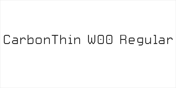 CarbonThin W00 Regular Logo