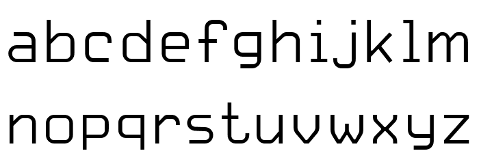 CarbonThin W00 Regular Font LOWERCASE