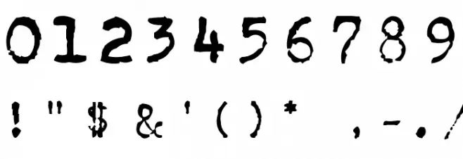 CarbonType フォント その他の文字