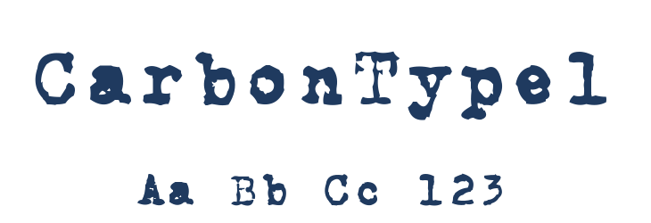 CarbonType1 Font Preview