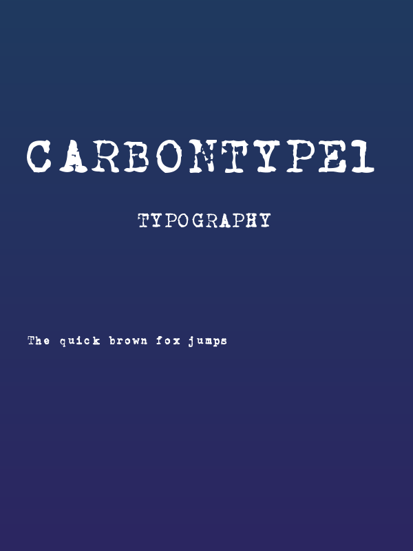 CarbonType1 Poster