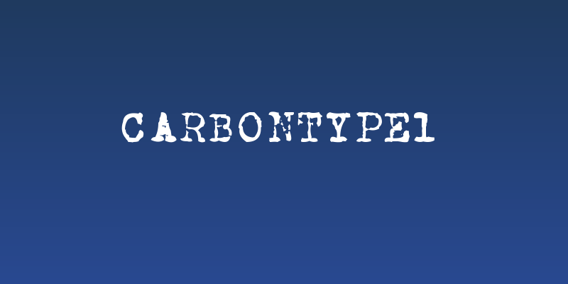 CarbonType1 Social Header