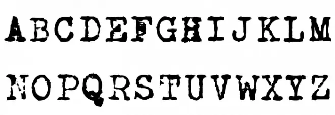 CarbonType Schriftart Groß