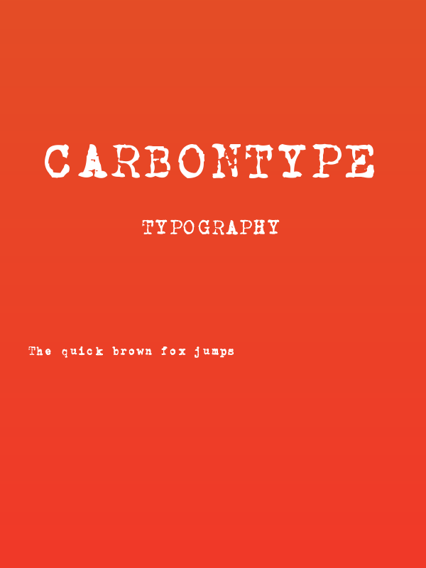 CarbonType Poster