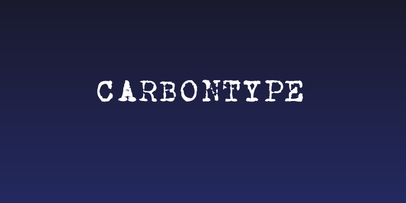 CarbonType Social Header