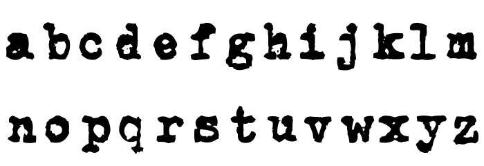 CarbonType Font LOWERCASE