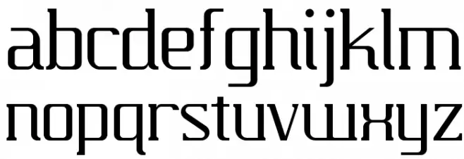 Carbona Schriftart Kleinbuchstaben
