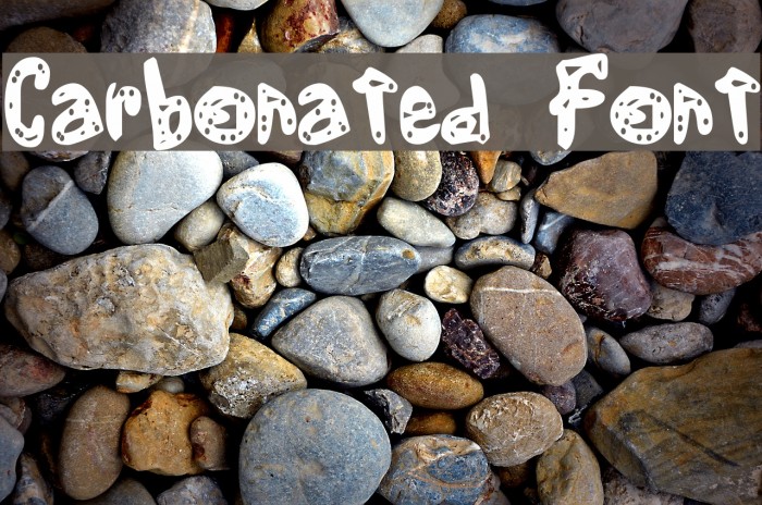 Carbonated Font Font examples