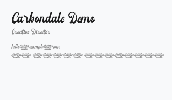 Carbondale Demo Business Card