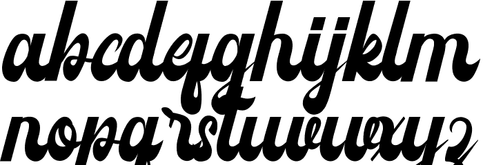 Carbondale Demo Font LOWERCASE