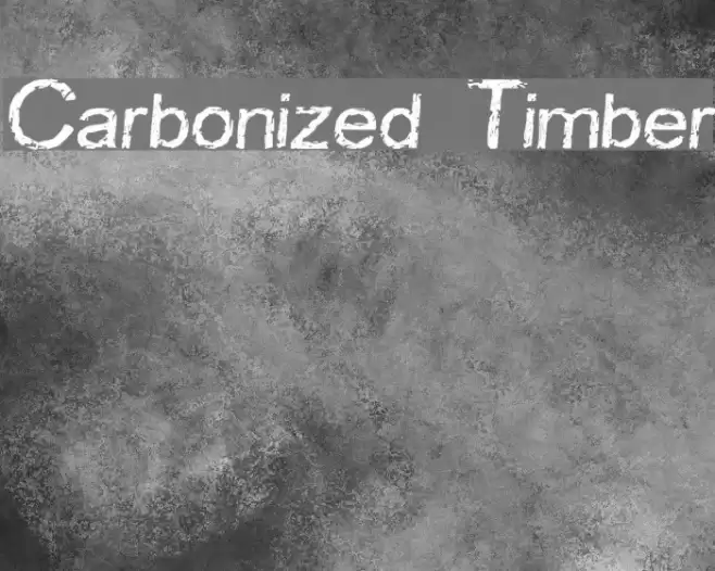 Carbonized Timber Font examples