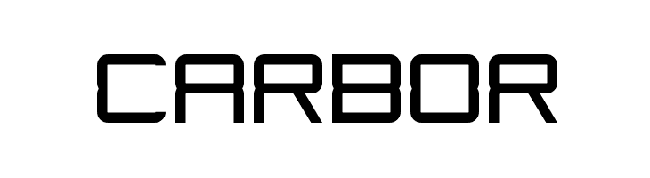 Carbor  フリーフォントのダウンロード