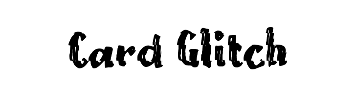 Card Glitch  baixar fontes gratis
