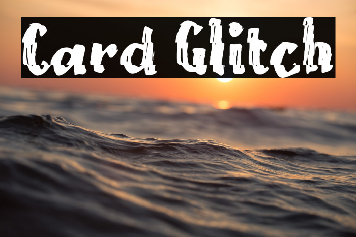 Card Glitch Example 1