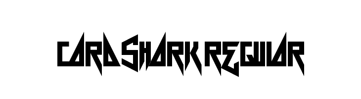 Card Shark Regular Font