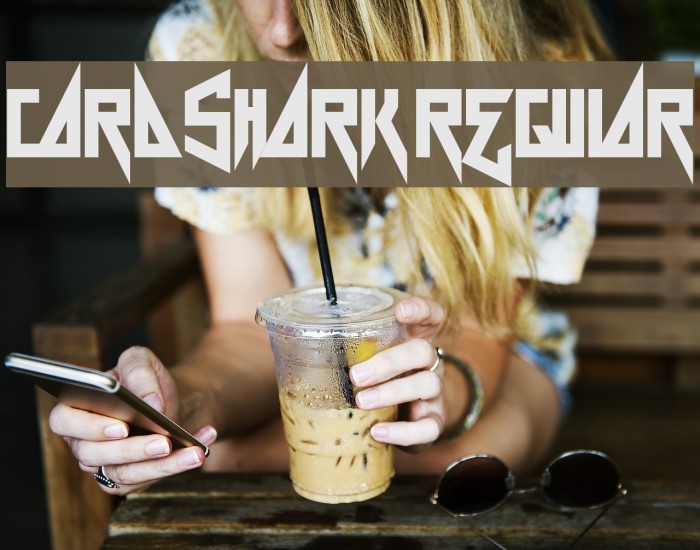 Card Shark Regular Fonte examples
