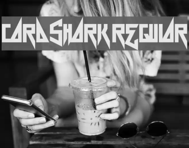 Card Shark Regular Font examples