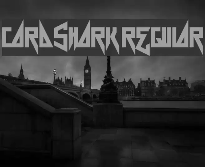 Card Shark Regular Font examples