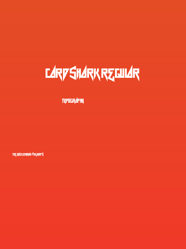 Card Shark Regular Poster